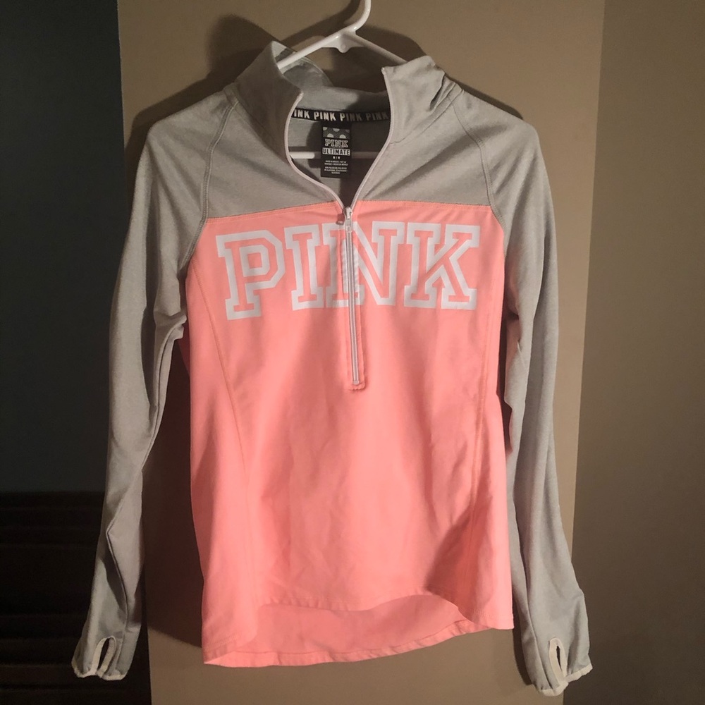 Victoria’s Secret PINK Zip-up Hoodie Pink & Grey